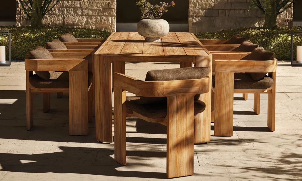 RH Sedona Teak Dining Armchair