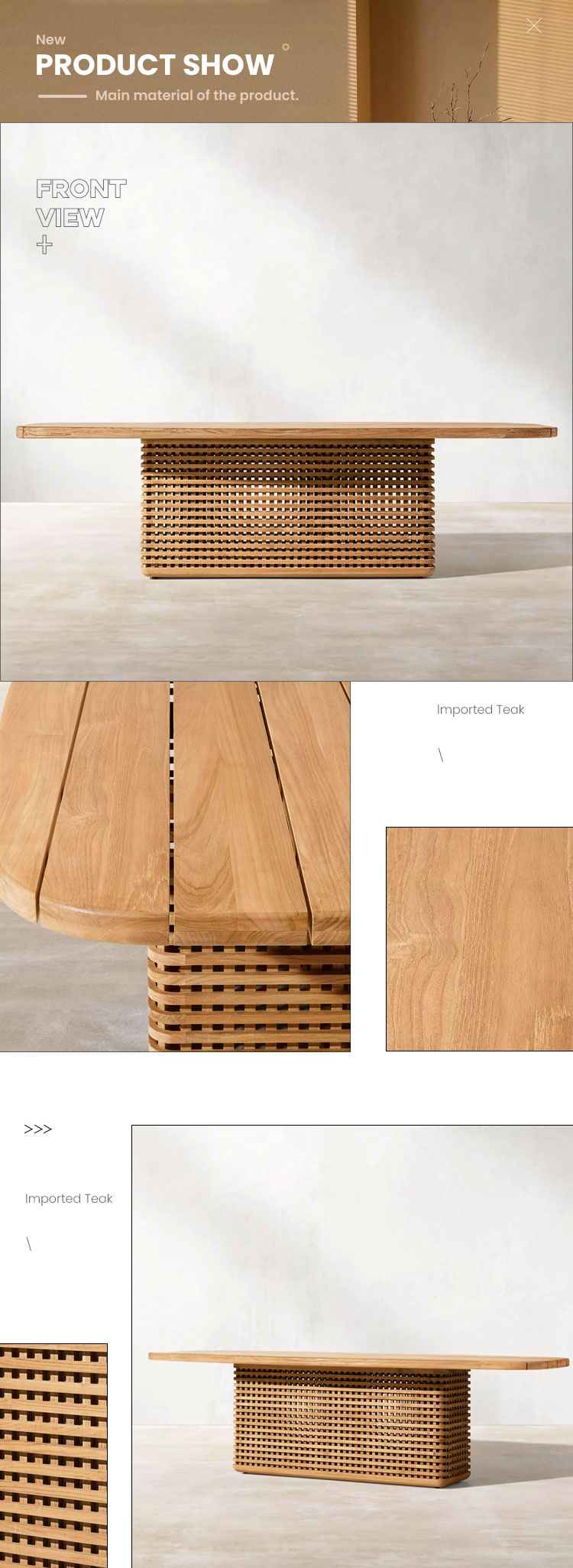 teak wood dining table