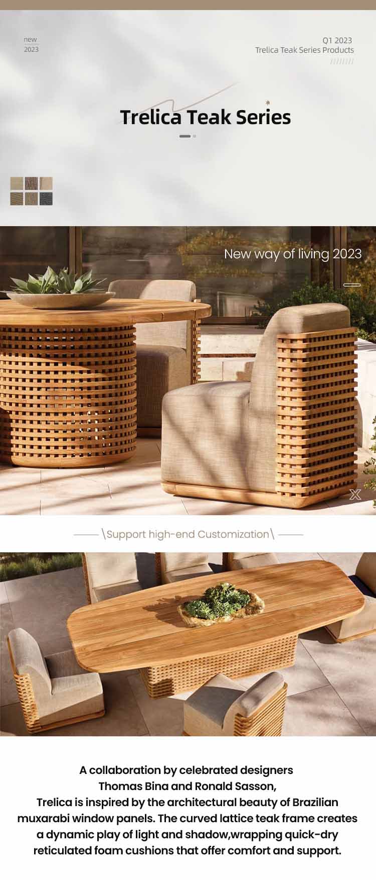 Teak Dining Side Table