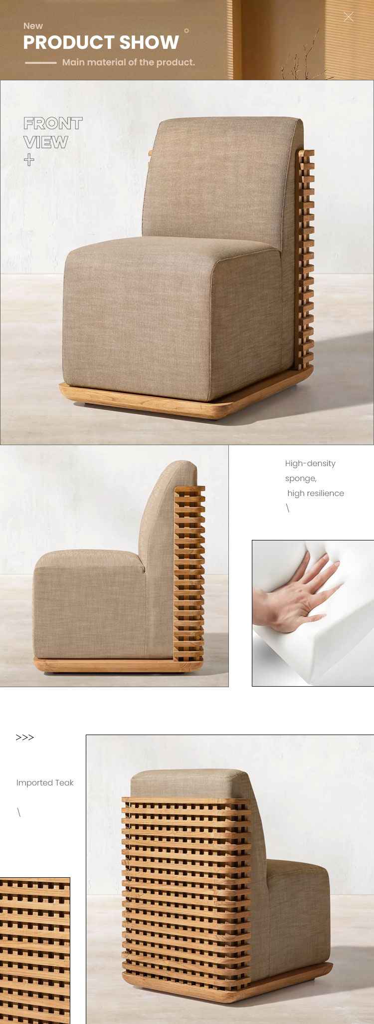 teak wood dining chair