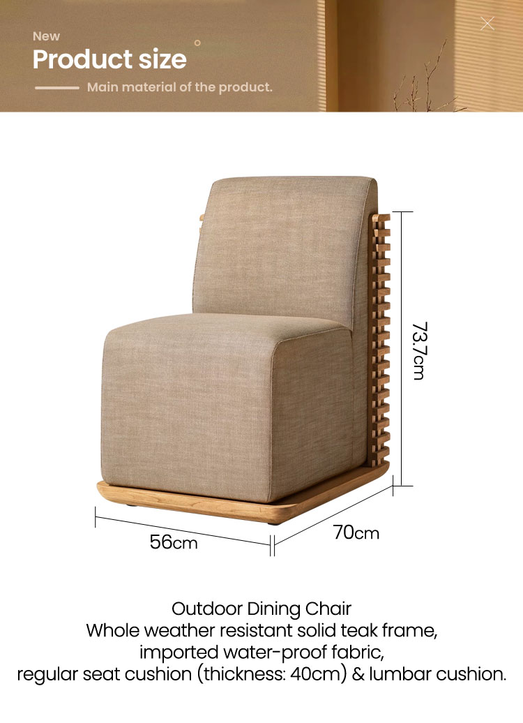 rh teak wood outdoor dining chair