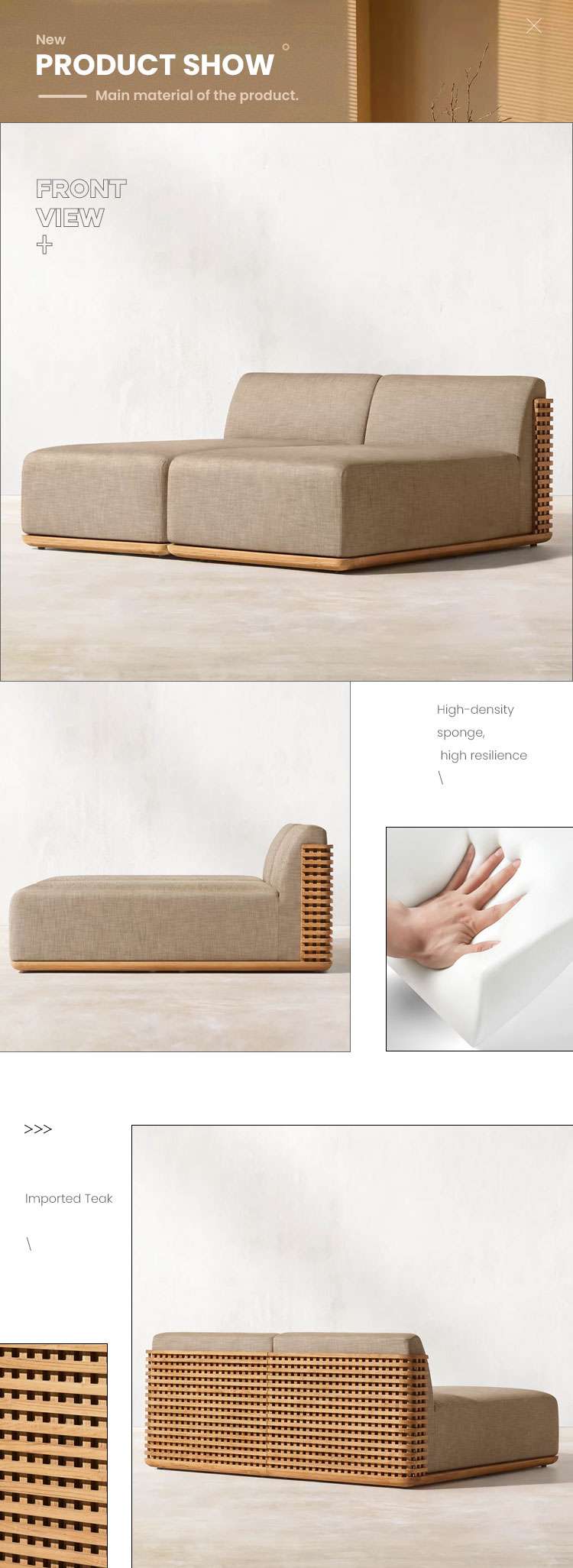 outdoor teak chaise lounge