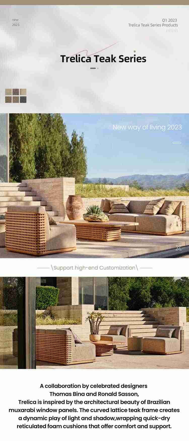 Teak Outdoor Sofa